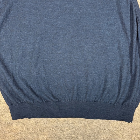 Britches Navy Blue Sweater Vest 5X Merino Wool Blend Classic Pullover Layering - Picture 9 of 13
